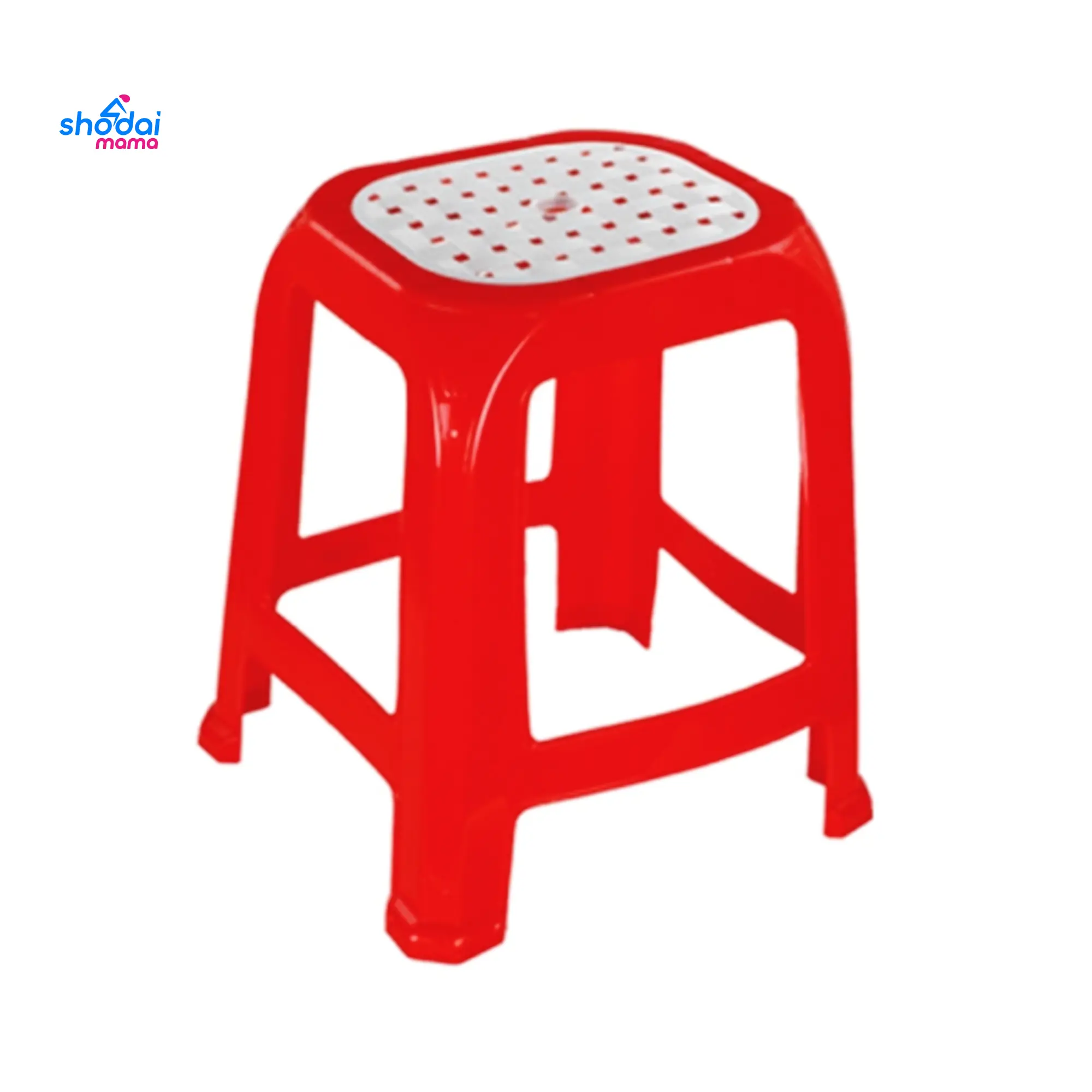 RFL Square High Stool - Red